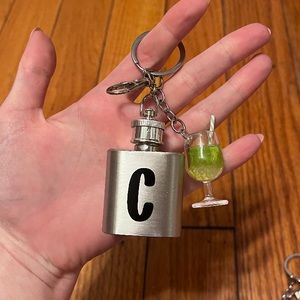 Custom flask keychains (hold liquor)